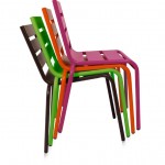 SLAT PILE CHAISE METAL COULEUR