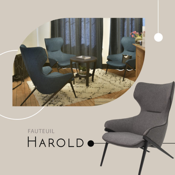 Mobilier salon lounge : Fauteuil HAROLD par ligne Vauzelle