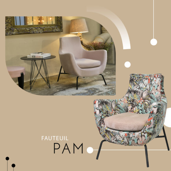 Mobilier salon lounge : Fauteuil PAM par ligne Vauzelle