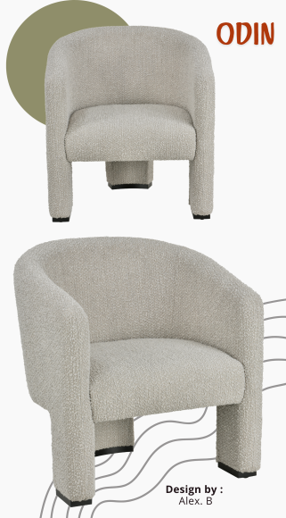 Fauteuil lounge ODIN par Ligne Vauzelle